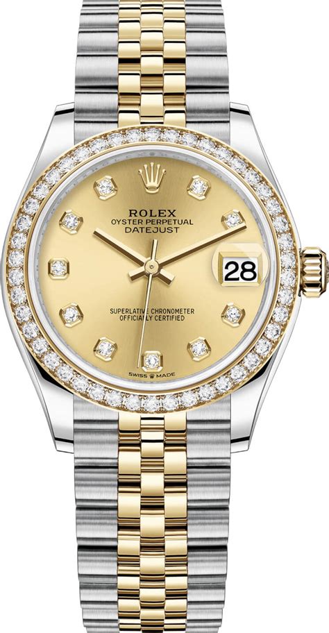 rolex datejust 31 steel and yellow gold